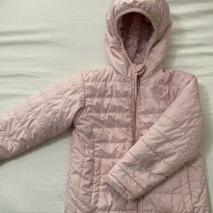 Toddler Girls Northface Reversible Down Jacket